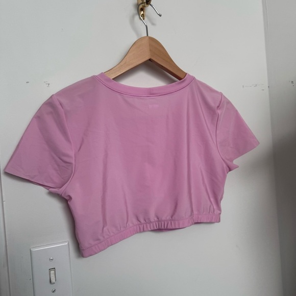 AERIE SMOOTHEZ CROPPED TOP BRALETTE XL PINK - Picture 5 of 6